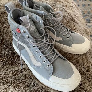 Vans grey and white waterproof high-tops